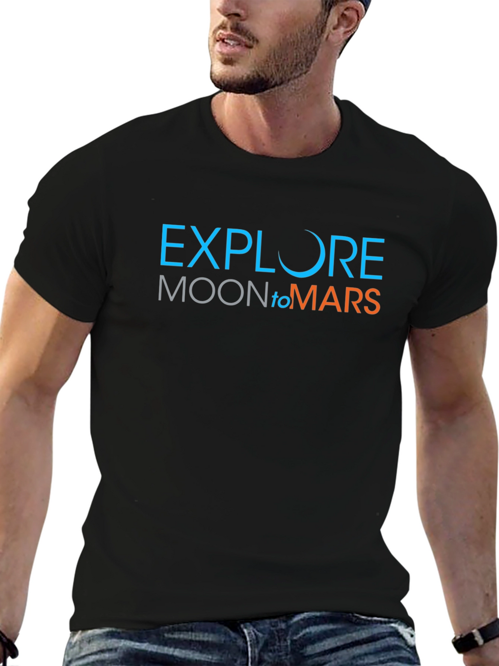 Explore Moon to Mars Graphic T-Shirt