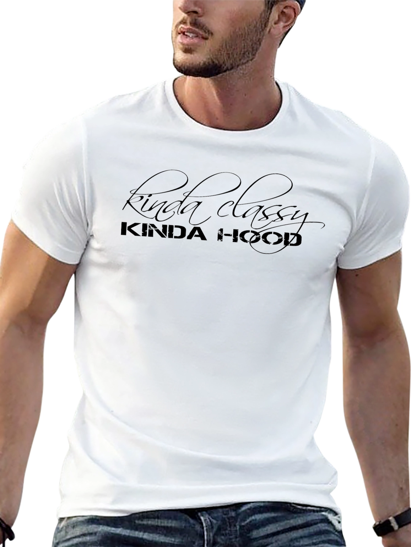 Kinda Classy Kinda Hood Black T-Shirt