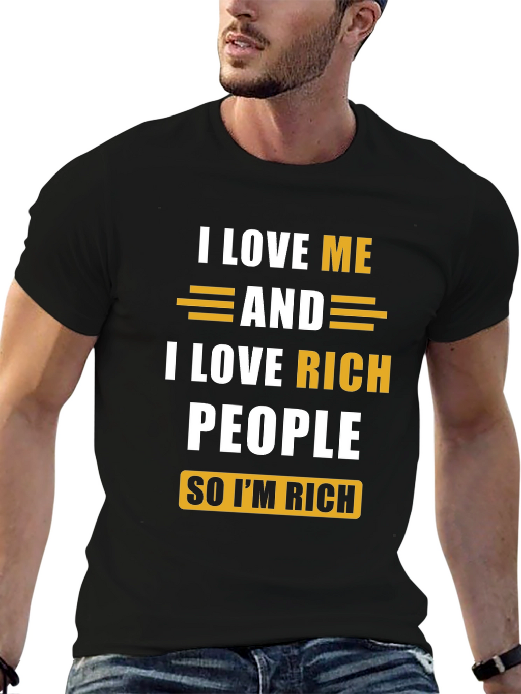 I Love Me & Rich People Graphic Tee