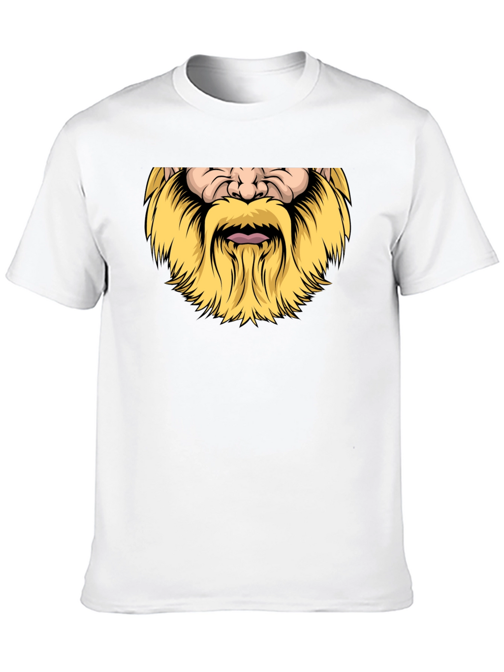 Viking Beard Graphic Black T-Shirt