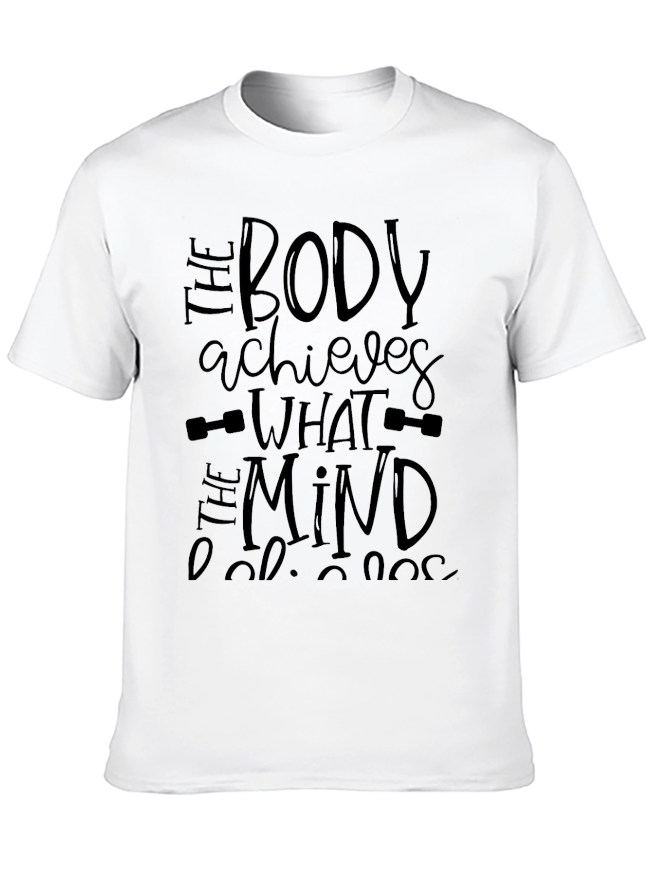 Motivational Black Gym T-Shirt