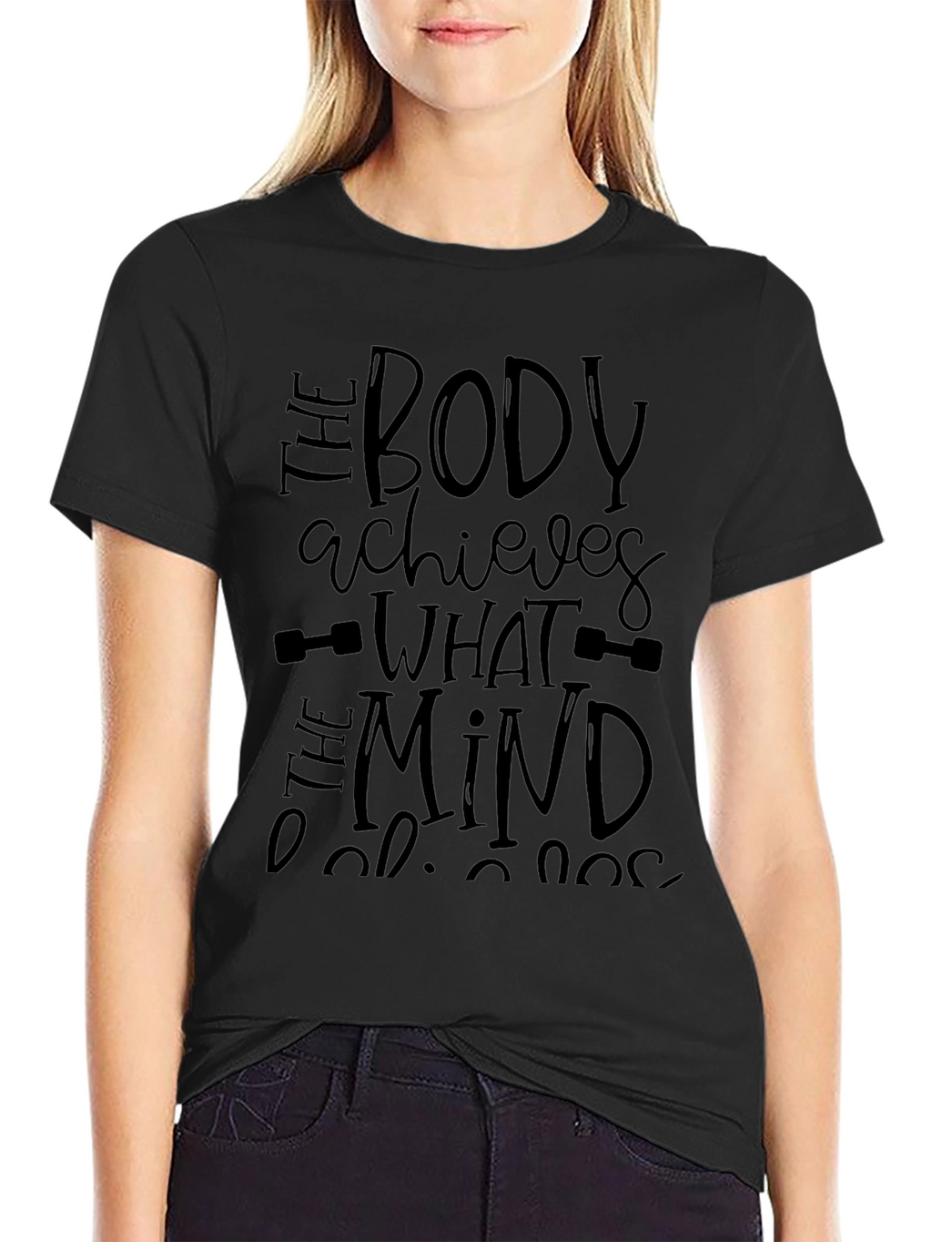 Motivational Black Gym T-Shirt