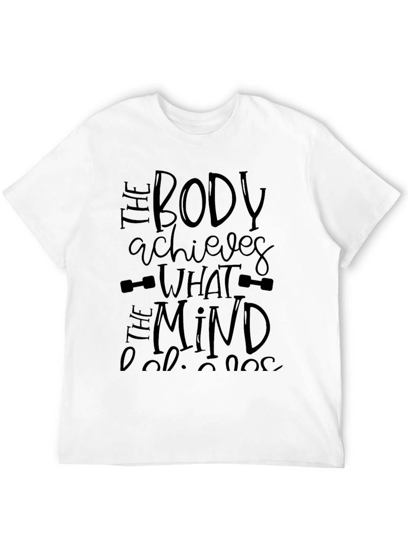 Motivational Black Gym T-Shirt