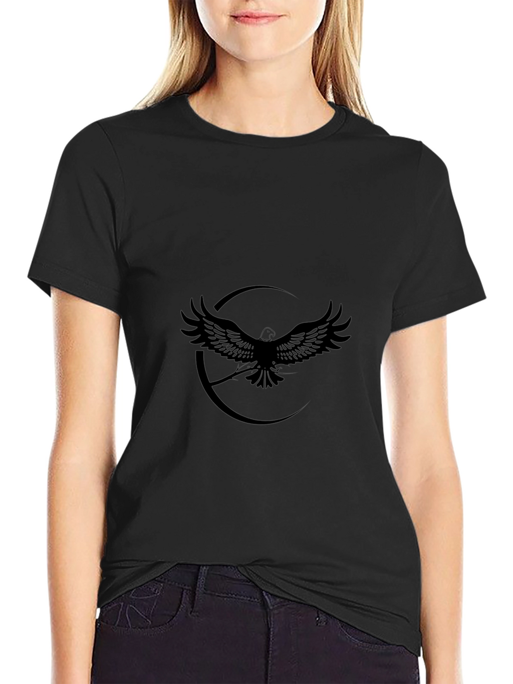 Black Eagle Graphic T-Shirt - Stylish Mens Apparel