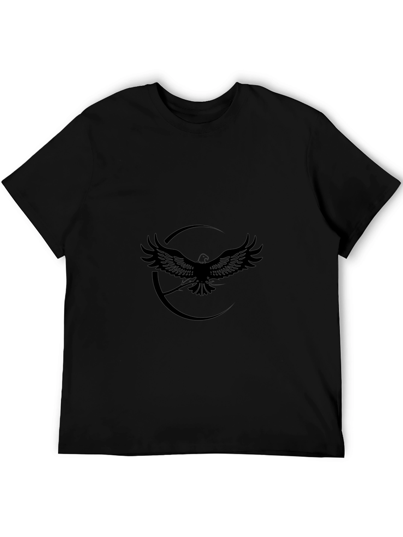 Black Eagle Graphic T-Shirt - Stylish Mens Apparel