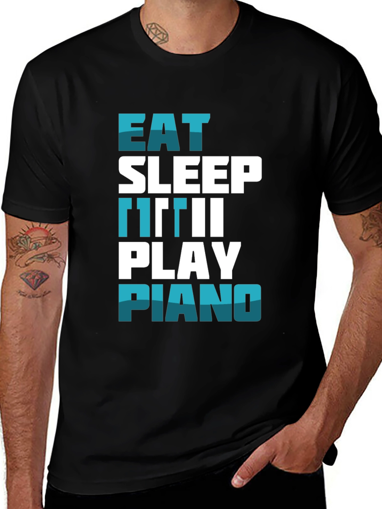 Eat Sleep Repeat Piano T-Shirt