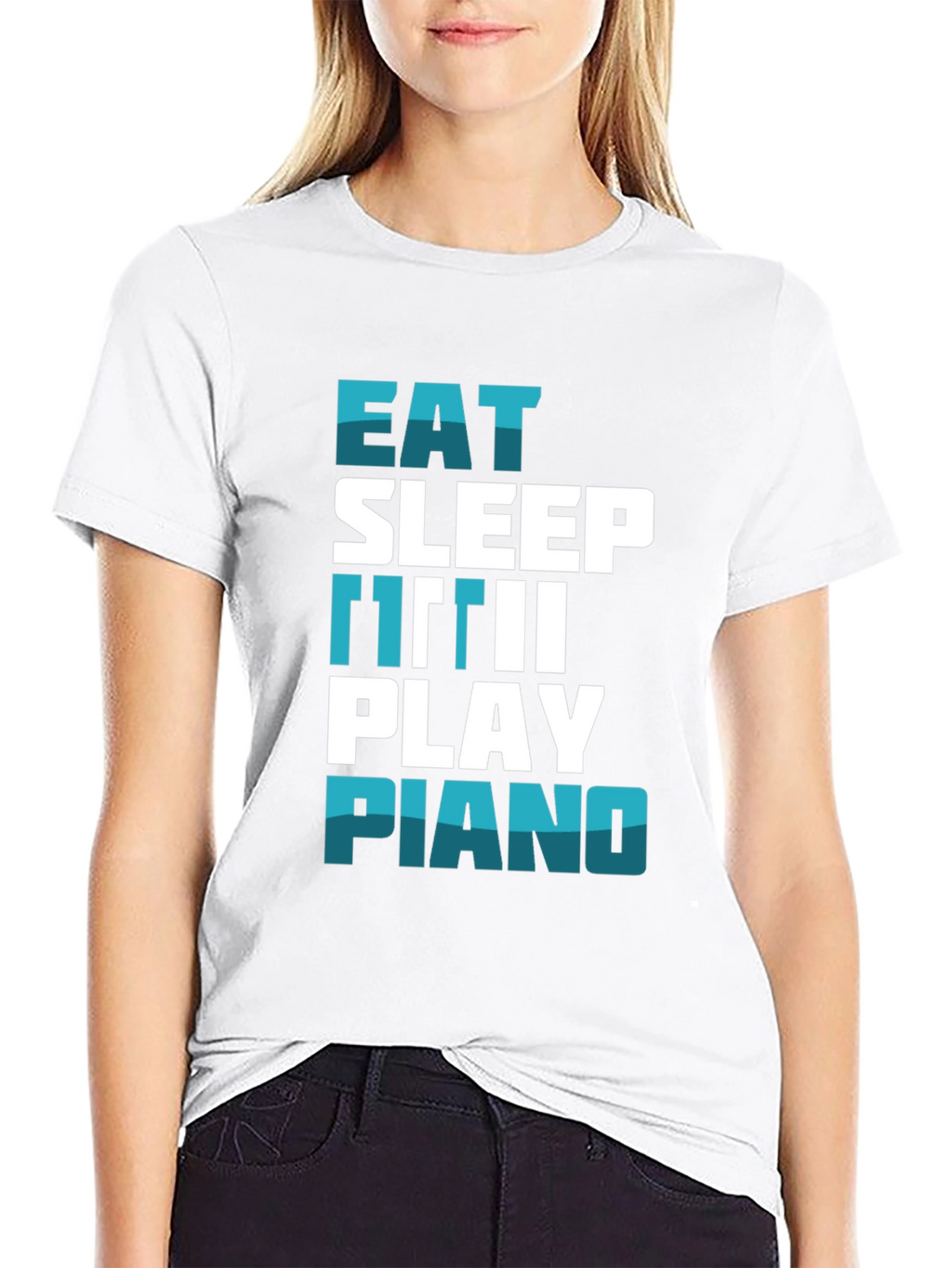 Eat Sleep Repeat Piano T-Shirt