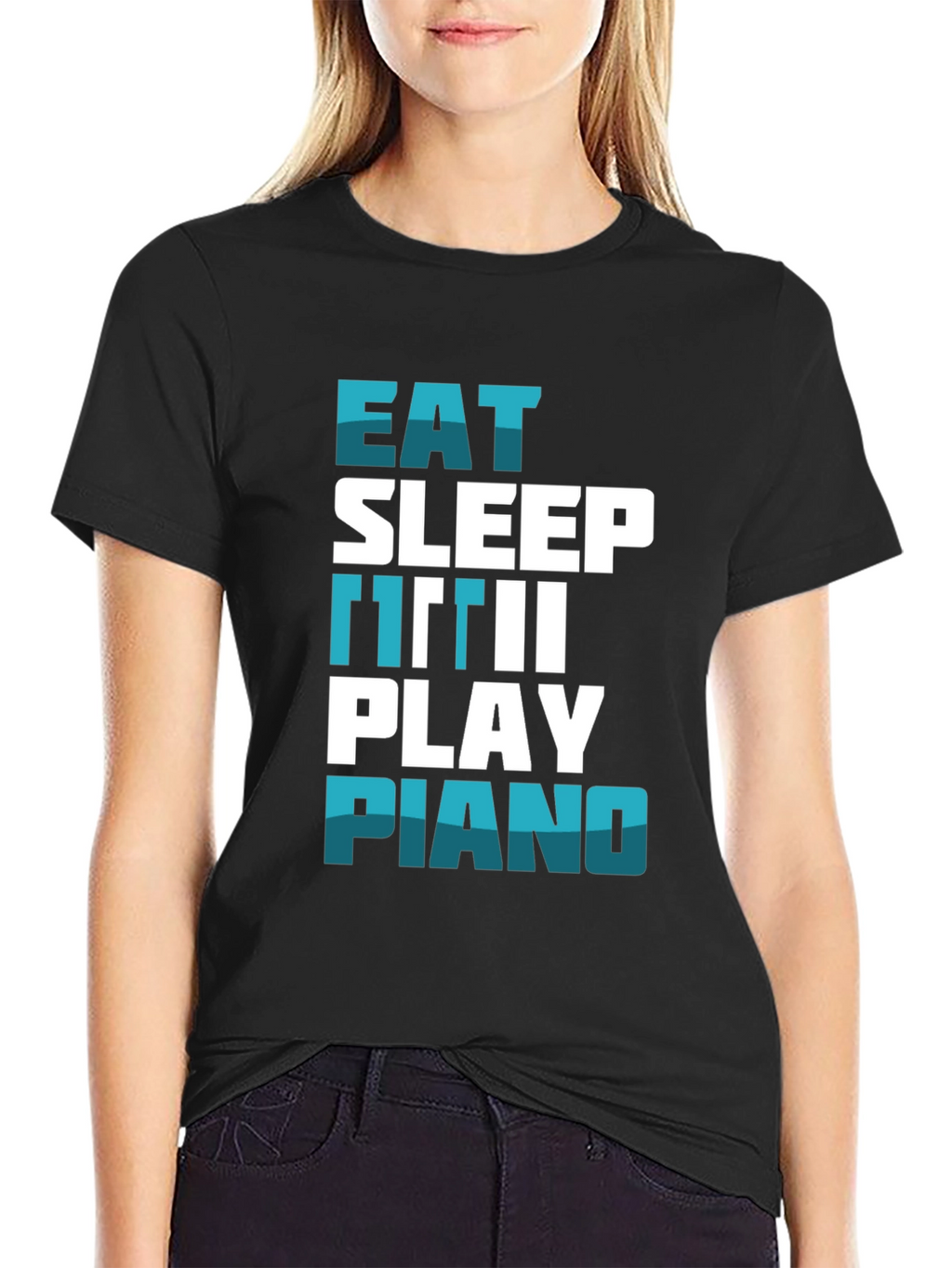Eat Sleep Repeat Piano T-Shirt