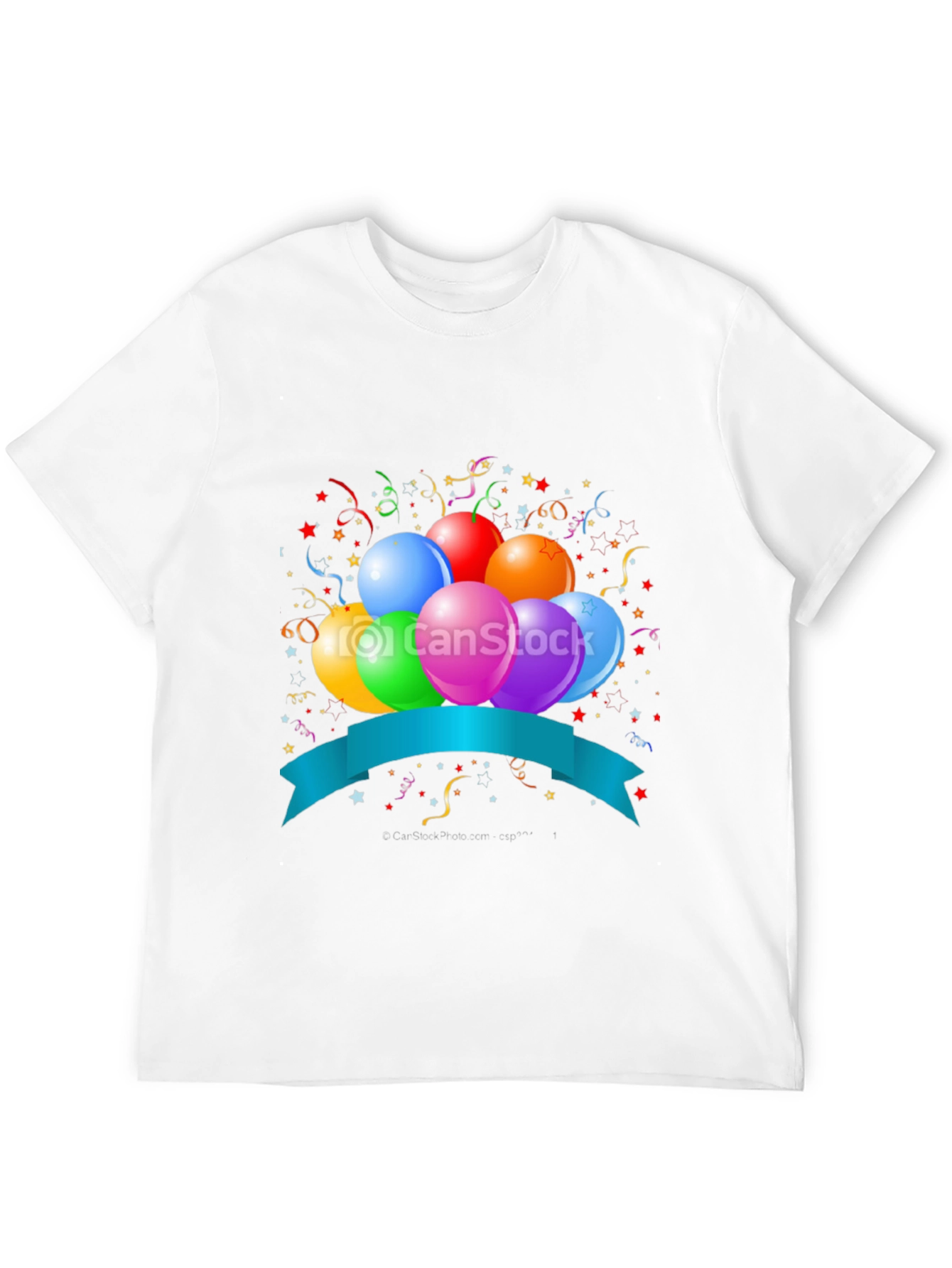 Festive Birthday Balloon Graphic Tee