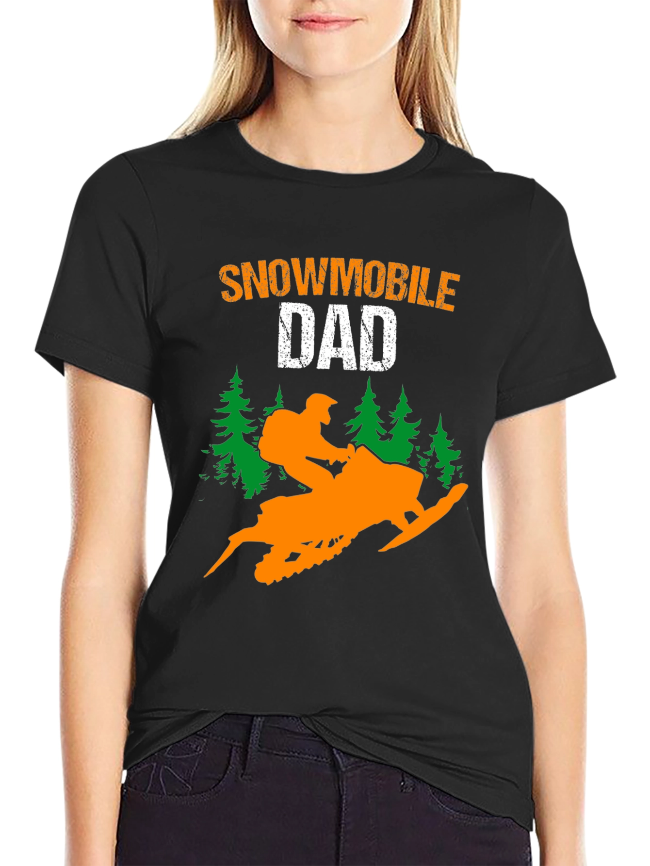 Snowmobile Dad T-Shirt - Ride in Style!