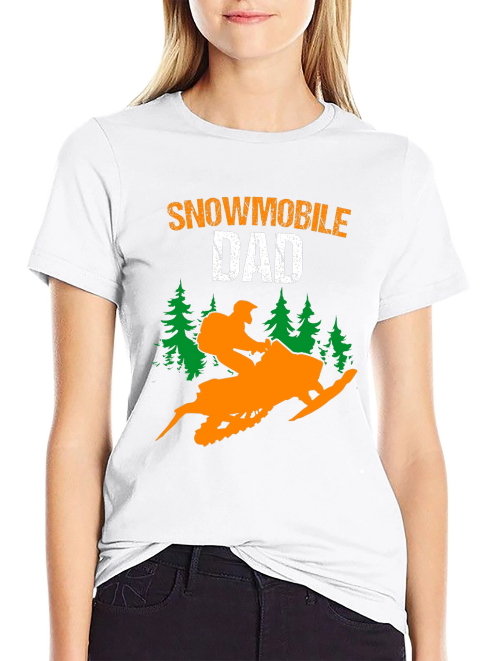 Snowmobile Dad T-Shirt - Ride in Style!