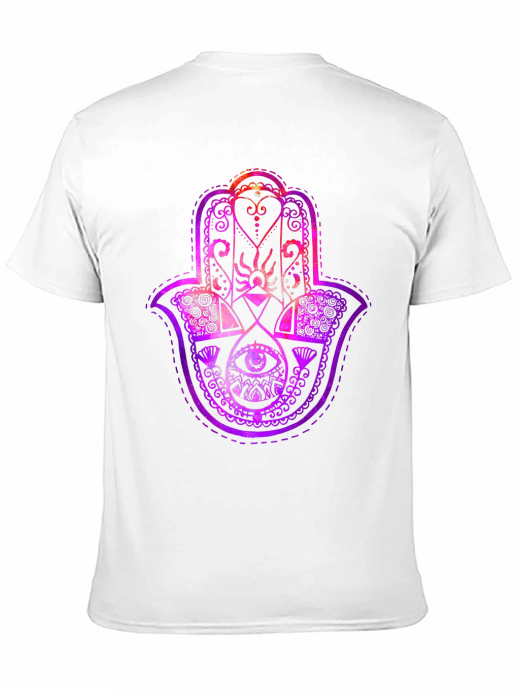 Hamsa Hand Graphic Tee - Spiritual Protection T-Shirt