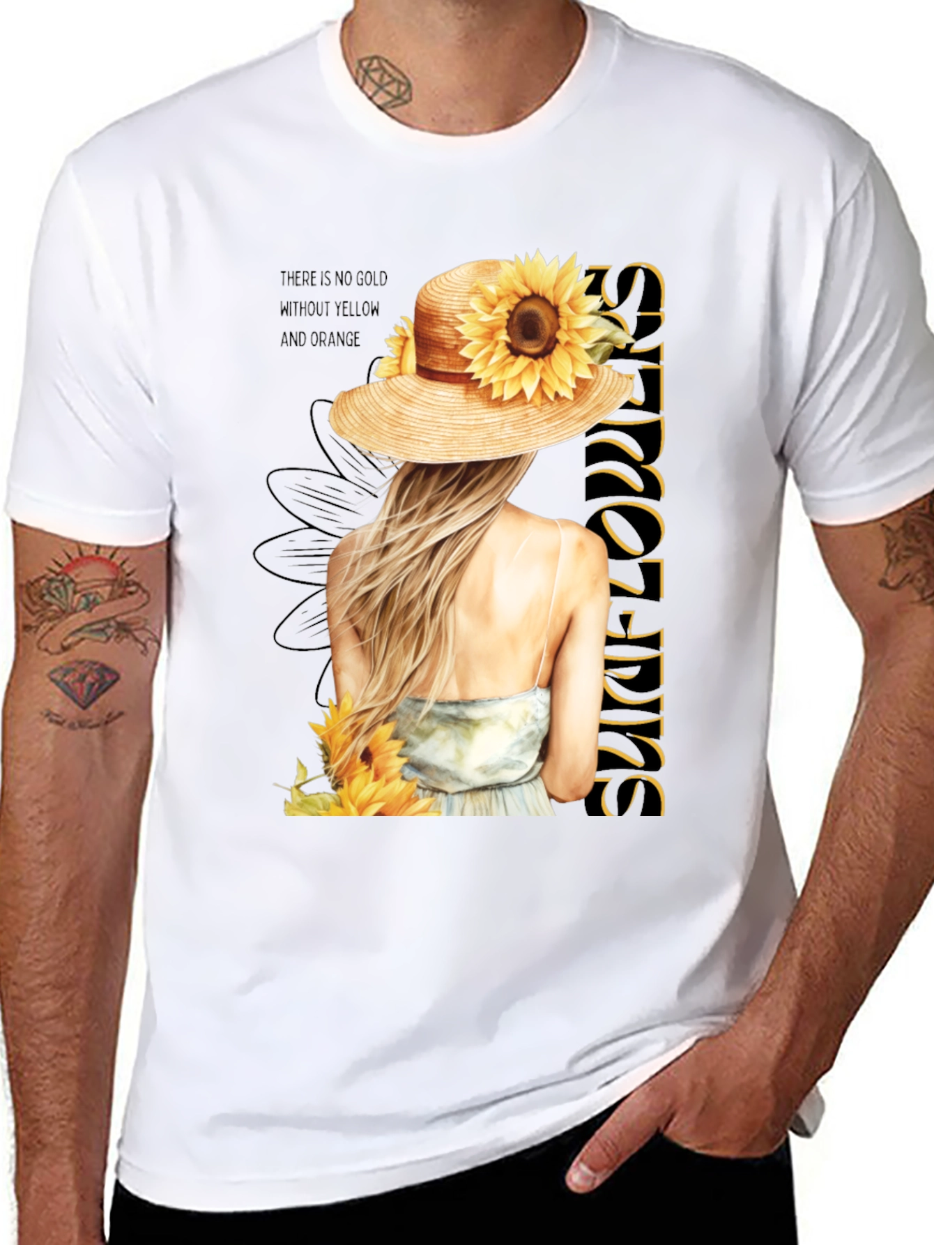 Sunflower Girl Graphic Tee - Stylish & Unique!