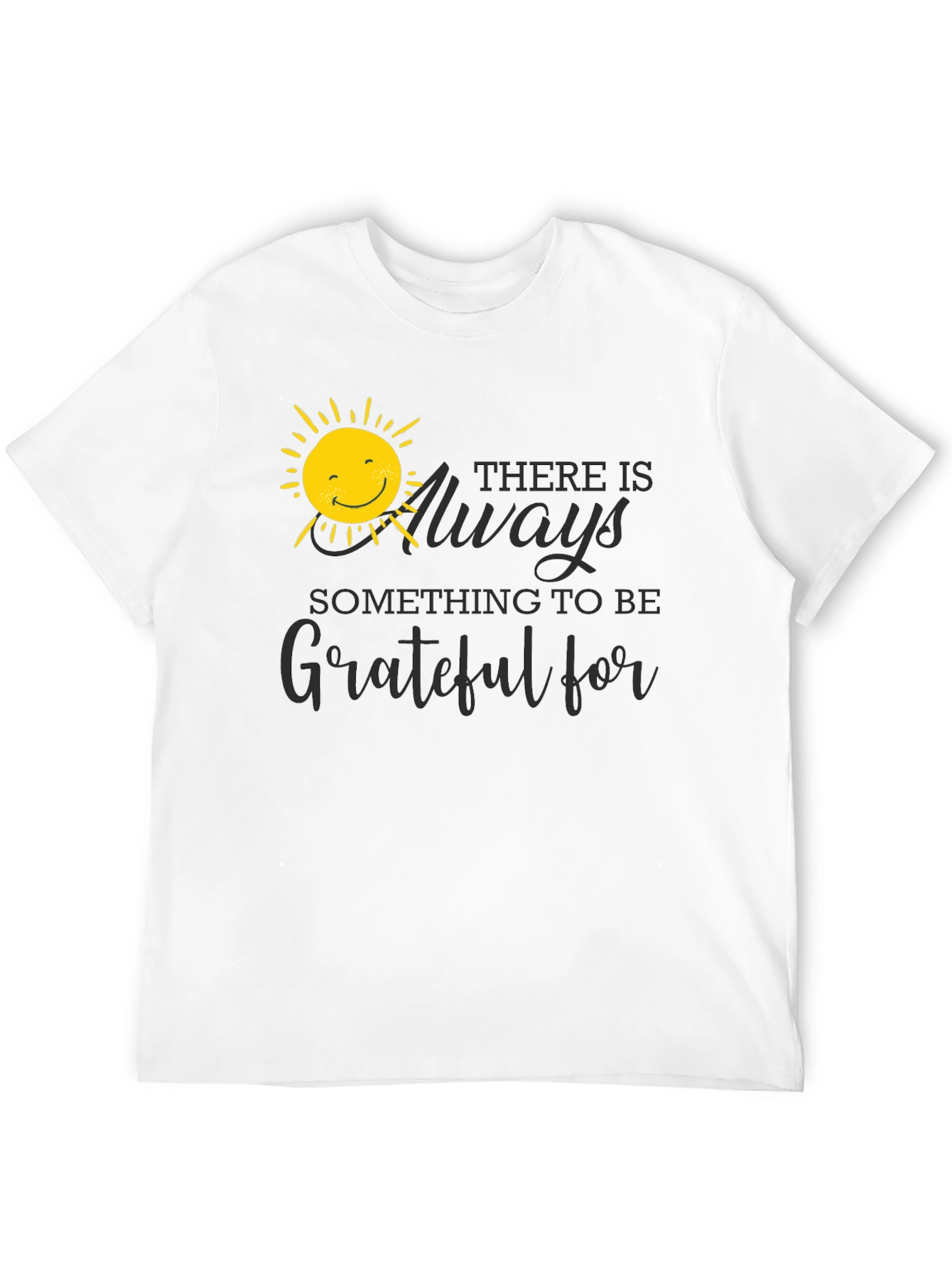 Grateful Sun Graphic Tee - Positive Vibes T-Shirt