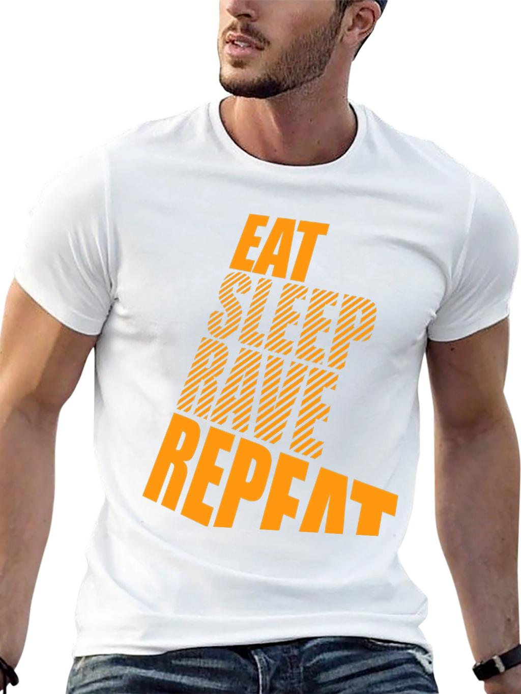 Eat Sleep Rave Repeat Graphic Tee