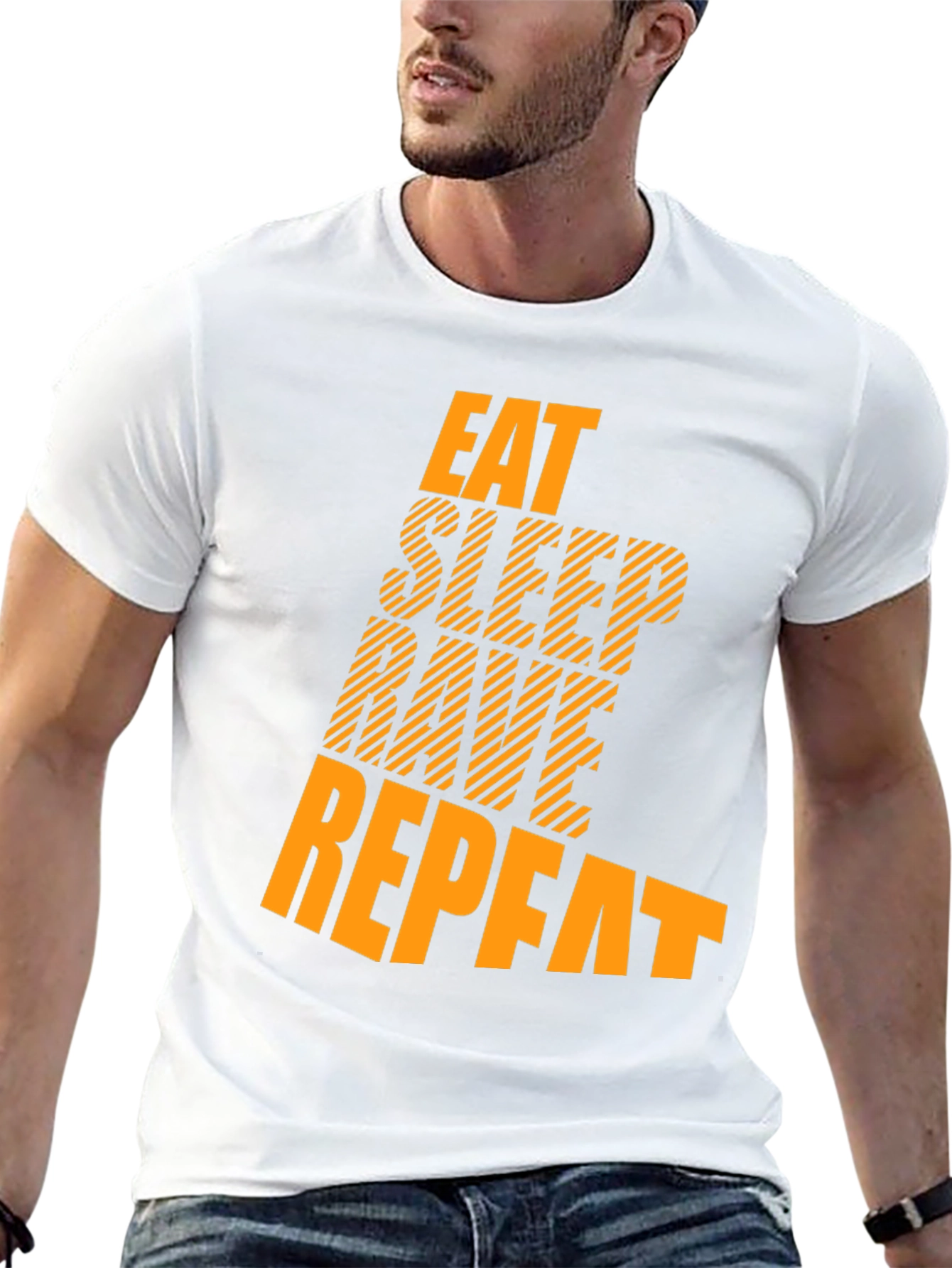 Eat Sleep Rave Repeat Graphic Tee