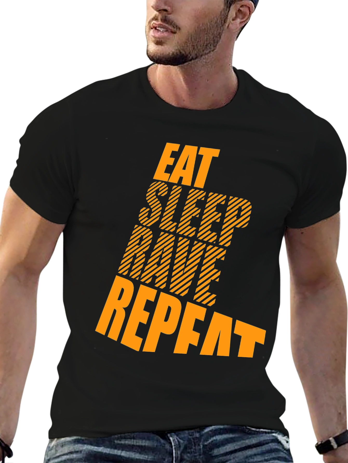 Eat Sleep Rave Repeat Graphic Tee
