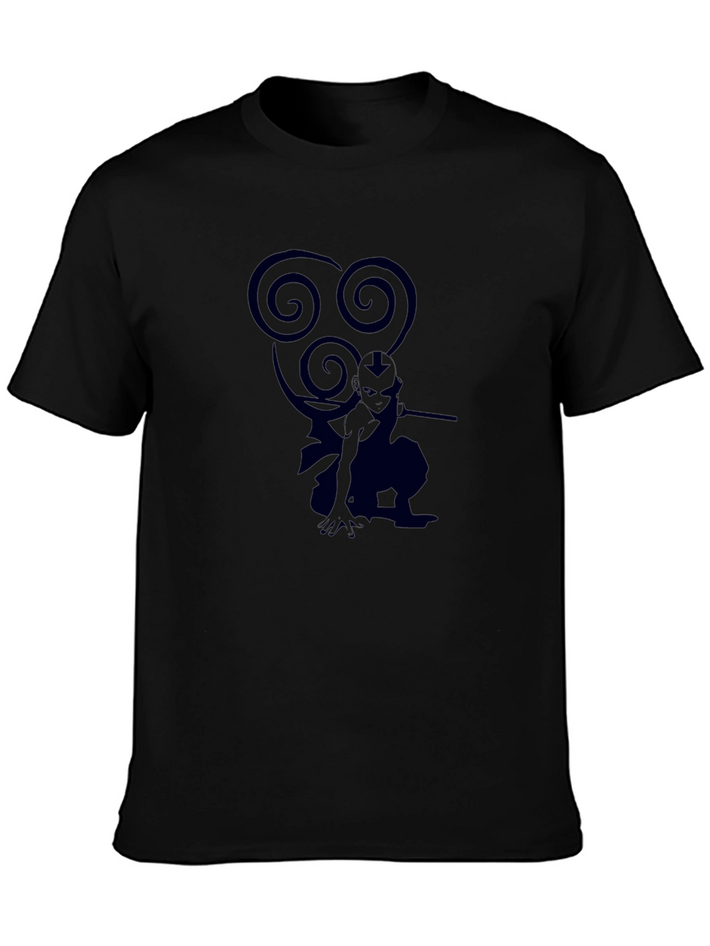 Avatar Aang Graphic Tee - Black Cotton T-Shirt