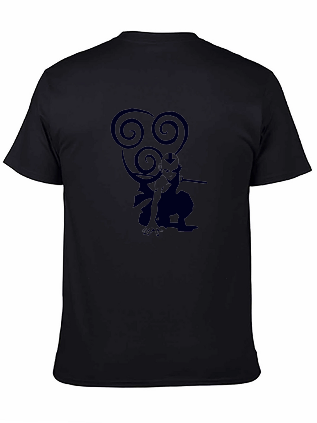 Avatar Aang Graphic Tee - Black Cotton T-Shirt