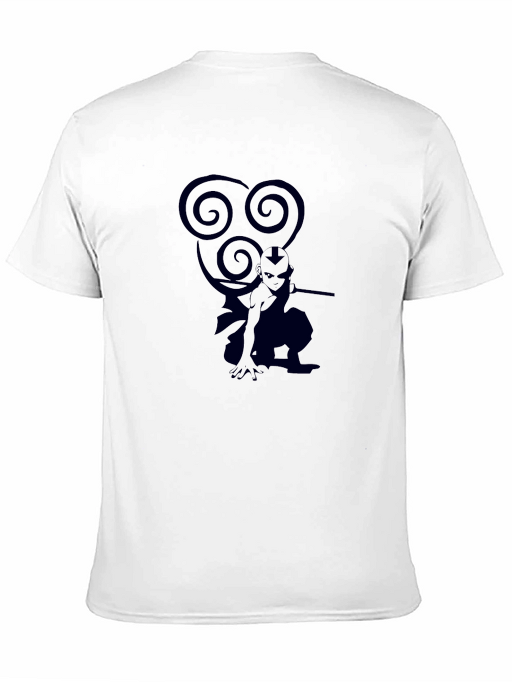 Avatar Aang Graphic Tee - Black Cotton T-Shirt
