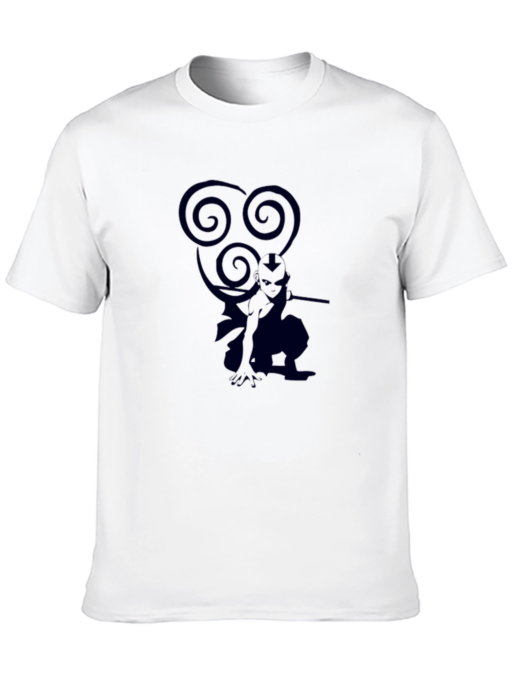 Avatar Aang Graphic Tee - Black Cotton T-Shirt