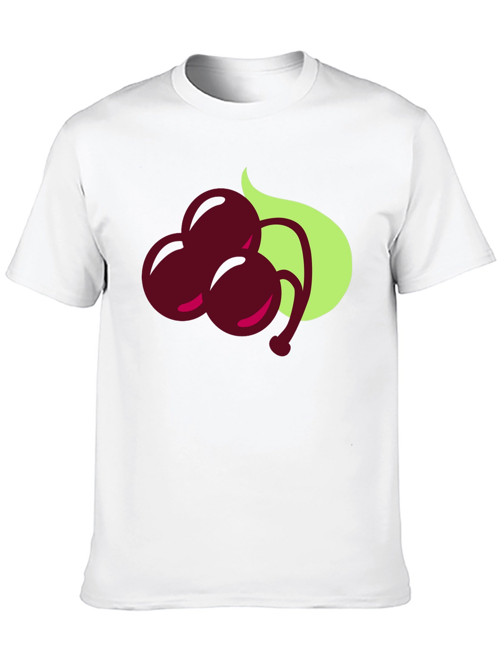 Cherry Graphic Black T-Shirt
