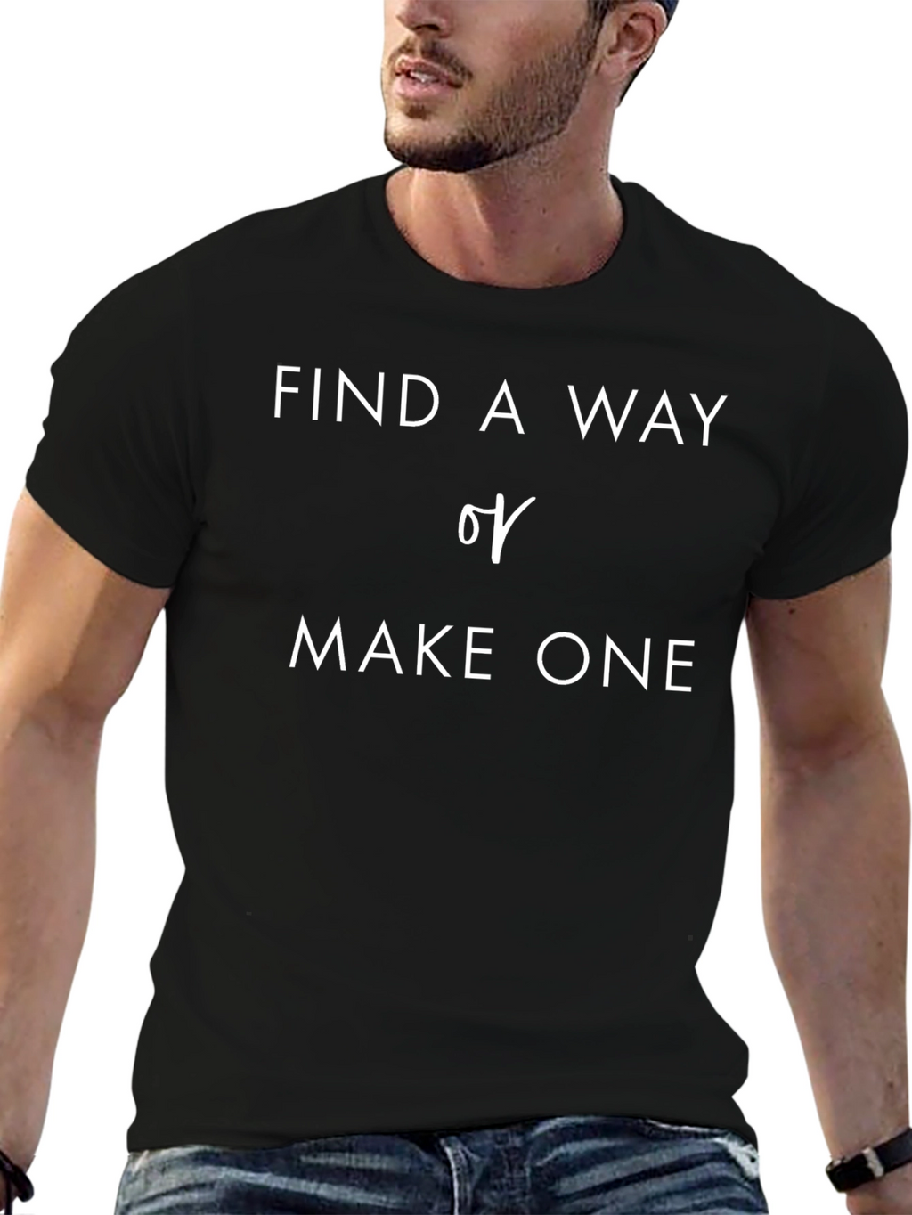 Find A Way Tee - Motivational Black T-Shirt