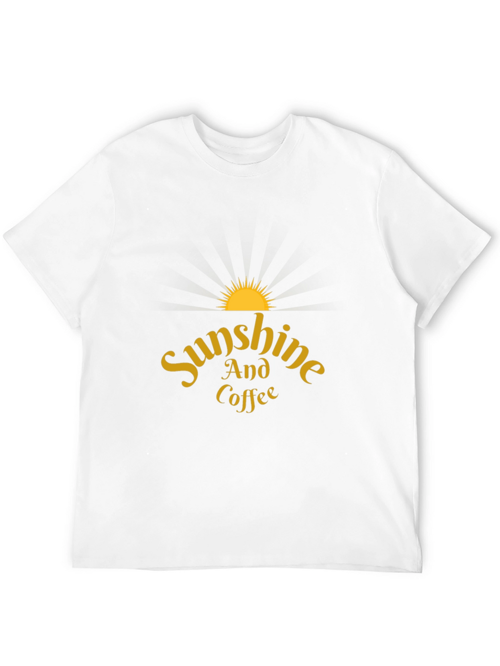 Sunshine and Coffee Black T-Shirt