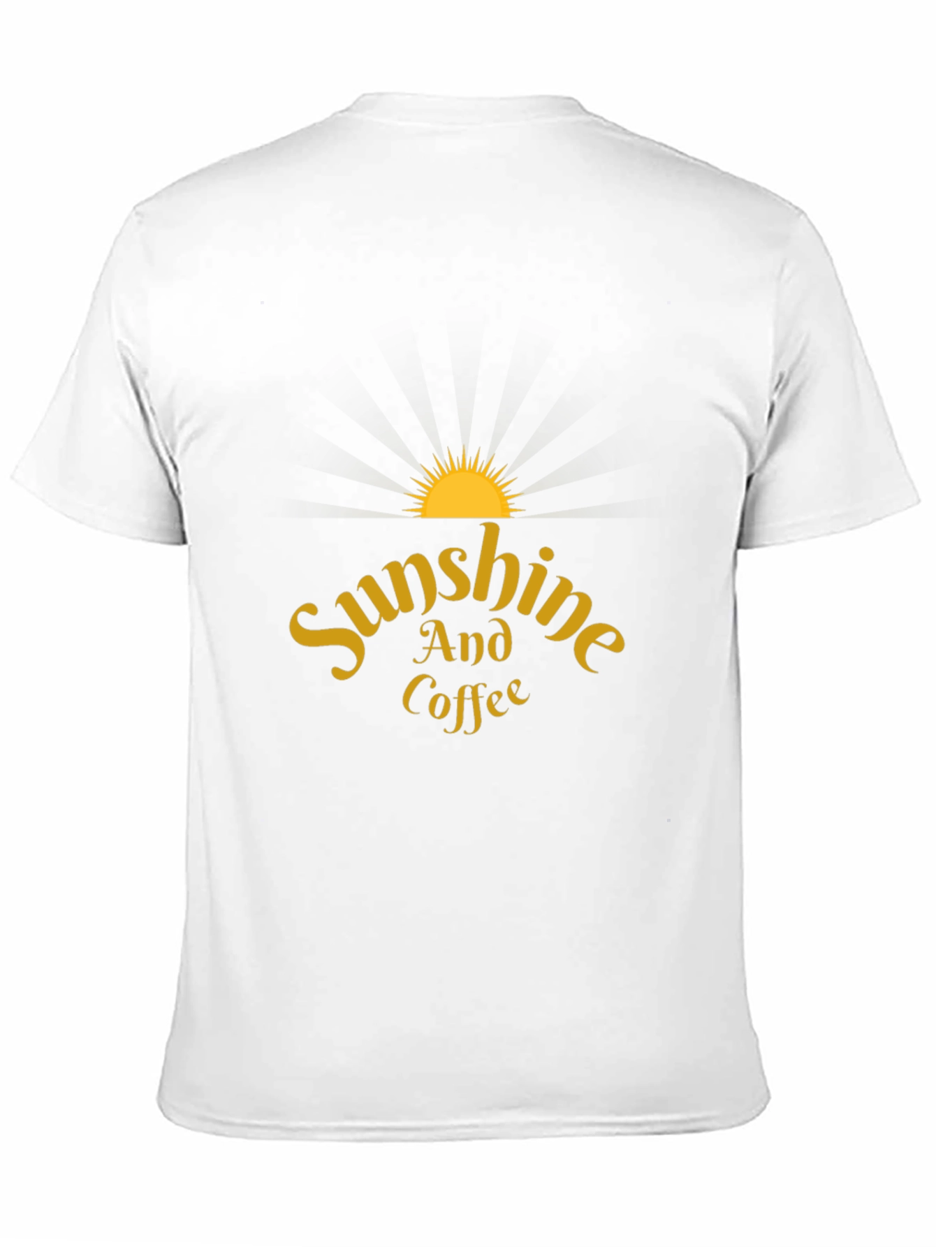 Sunshine and Coffee Black T-Shirt