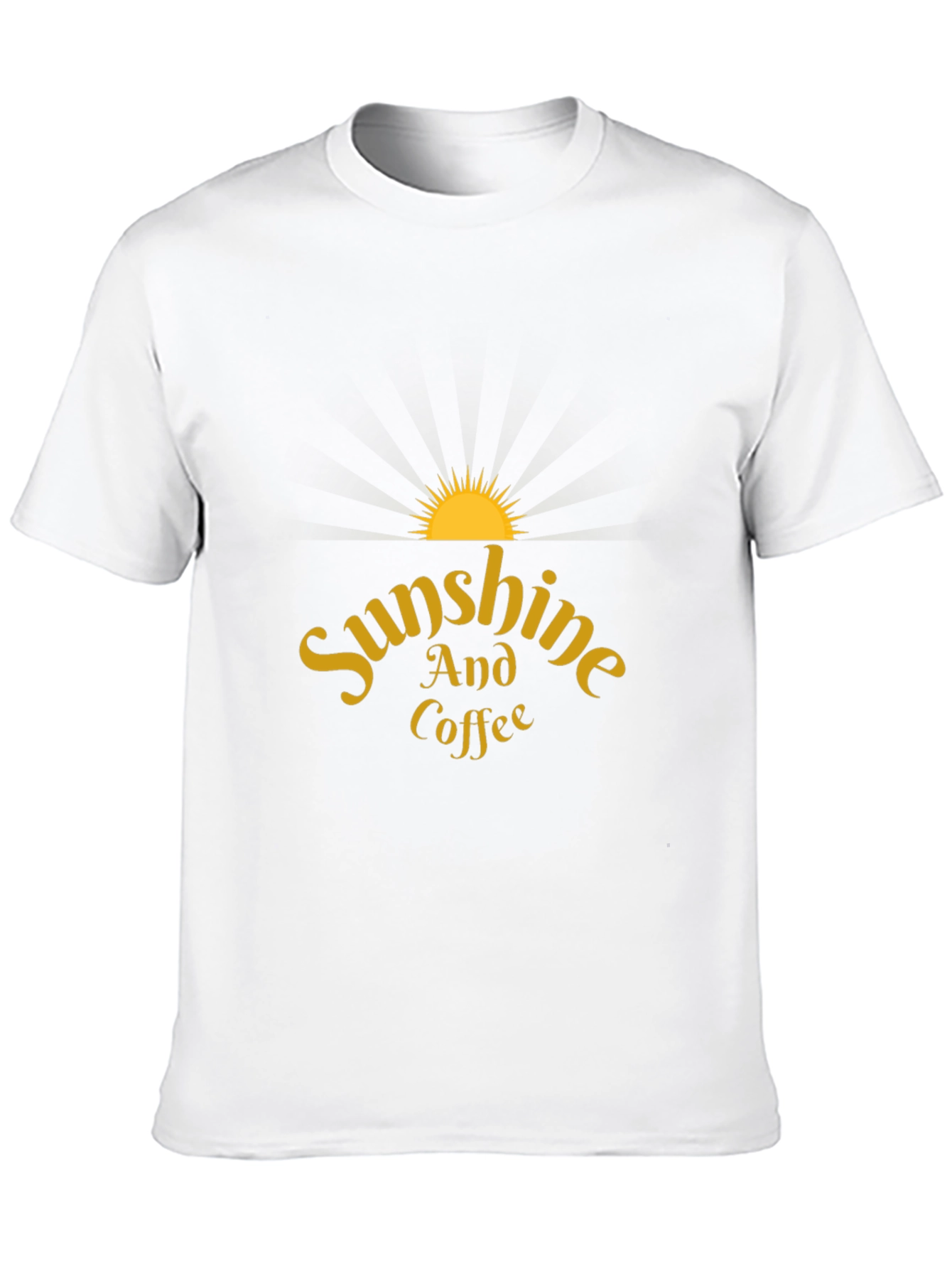 Sunshine and Coffee Black T-Shirt