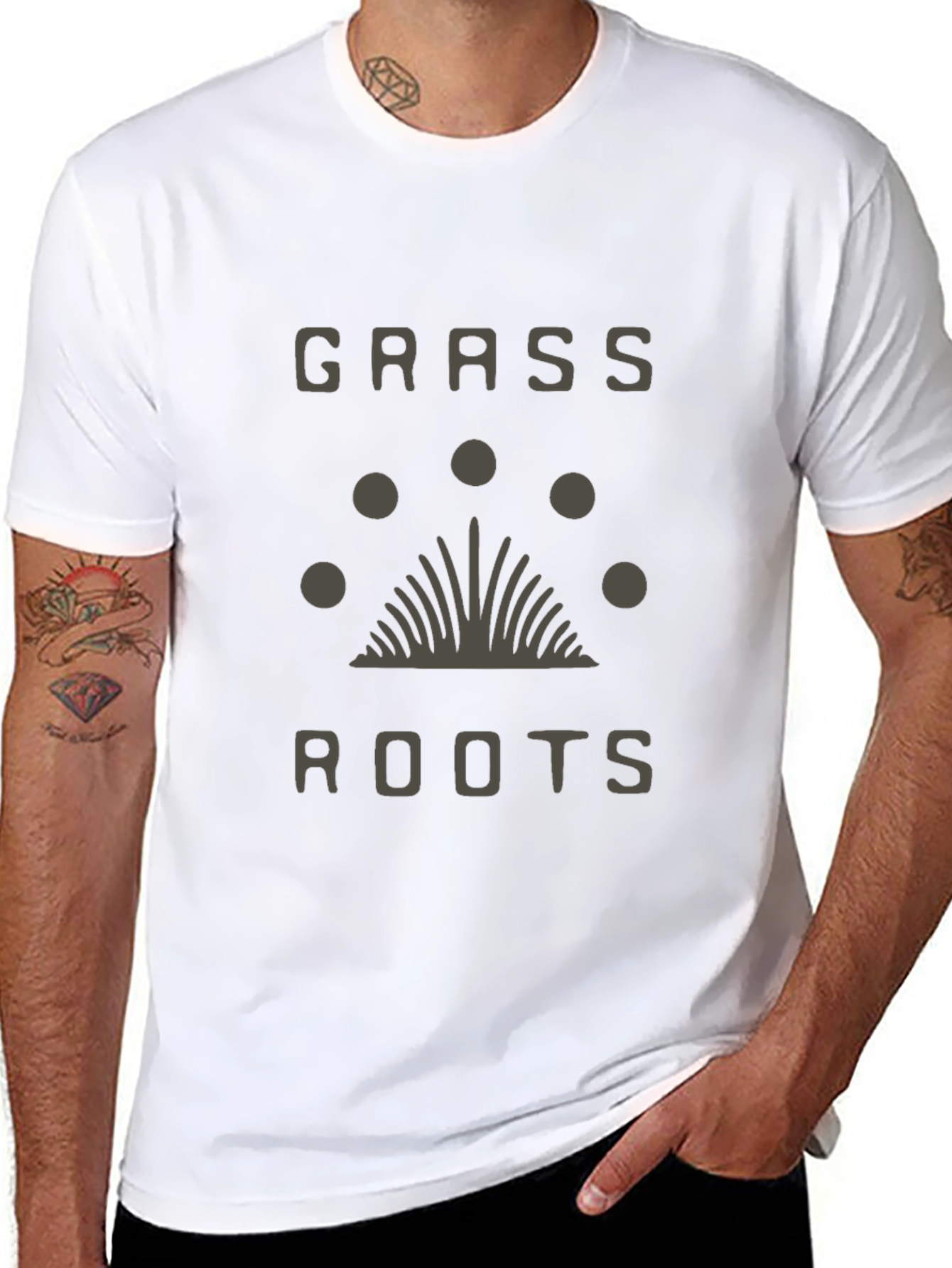 Grass Roots Graphic Print T-Shirt