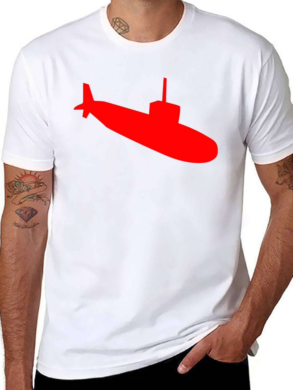 Submarine Graphic Tee - Classic Crew Neck