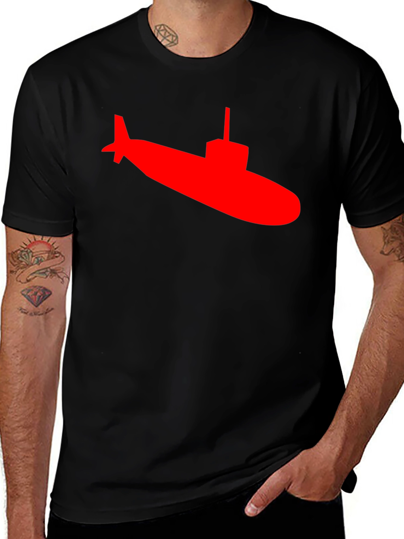 Submarine Graphic Tee - Classic Crew Neck