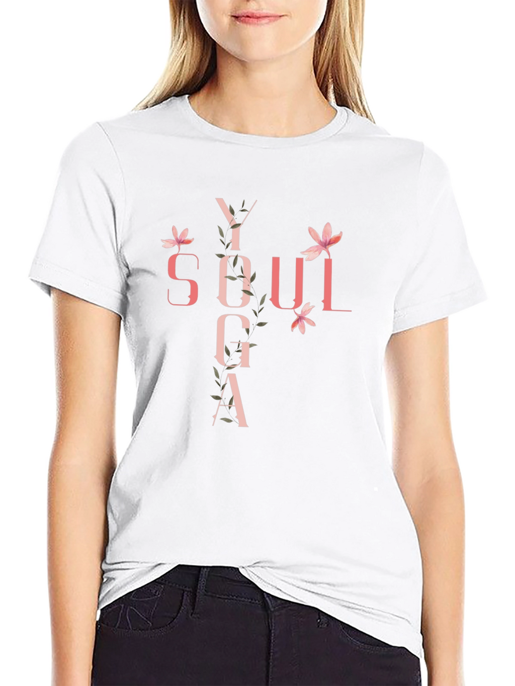Yoga Soul Black Graphic Tee