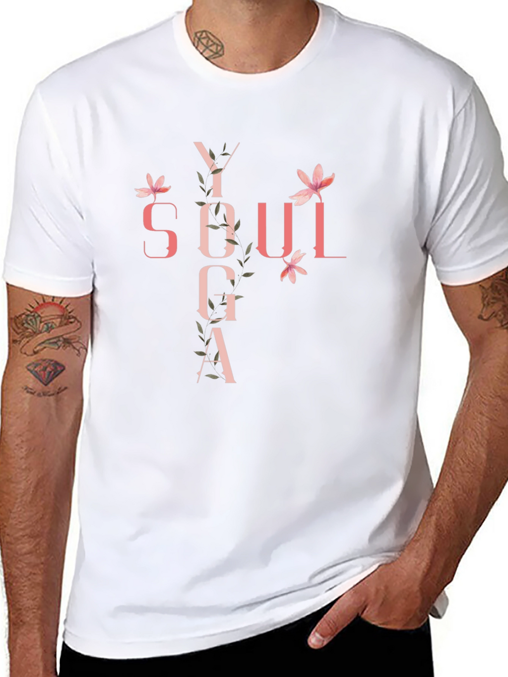 Yoga Soul Black Graphic Tee