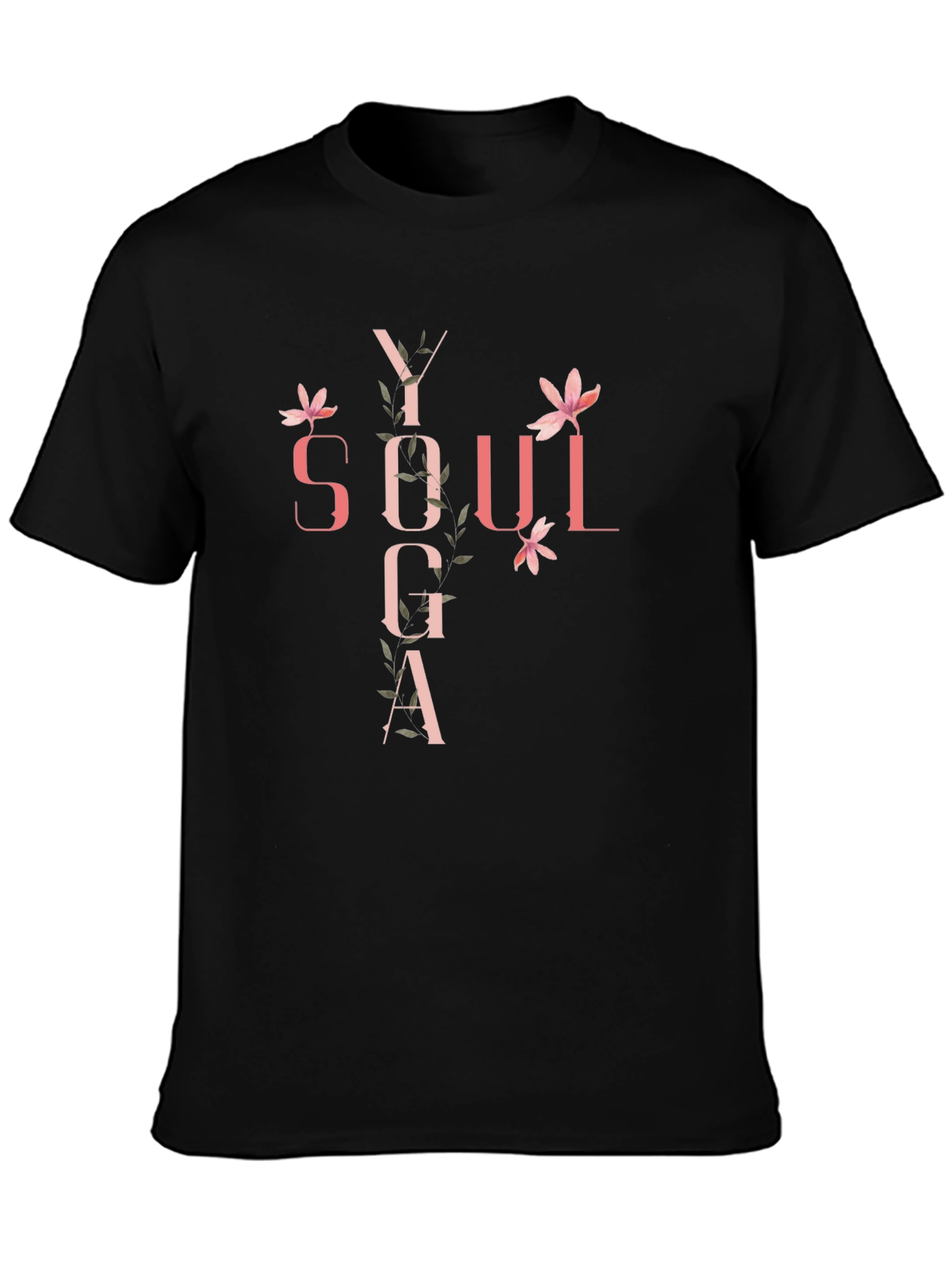 Yoga Soul Black Graphic Tee