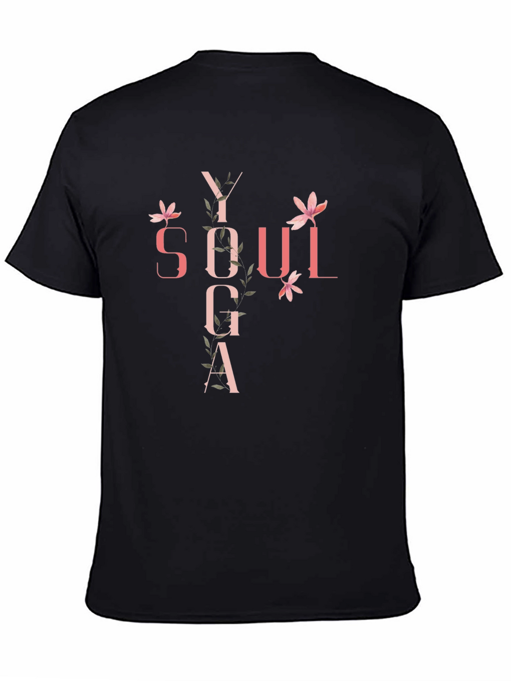 Yoga Soul Black Graphic Tee