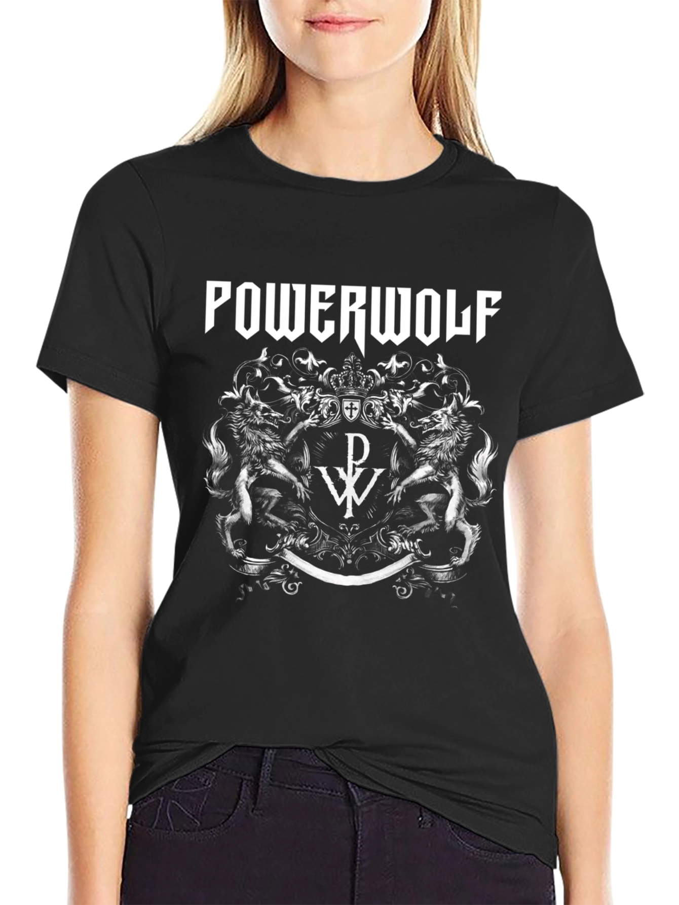 Powerwolf Band Logo Black T-Shirt