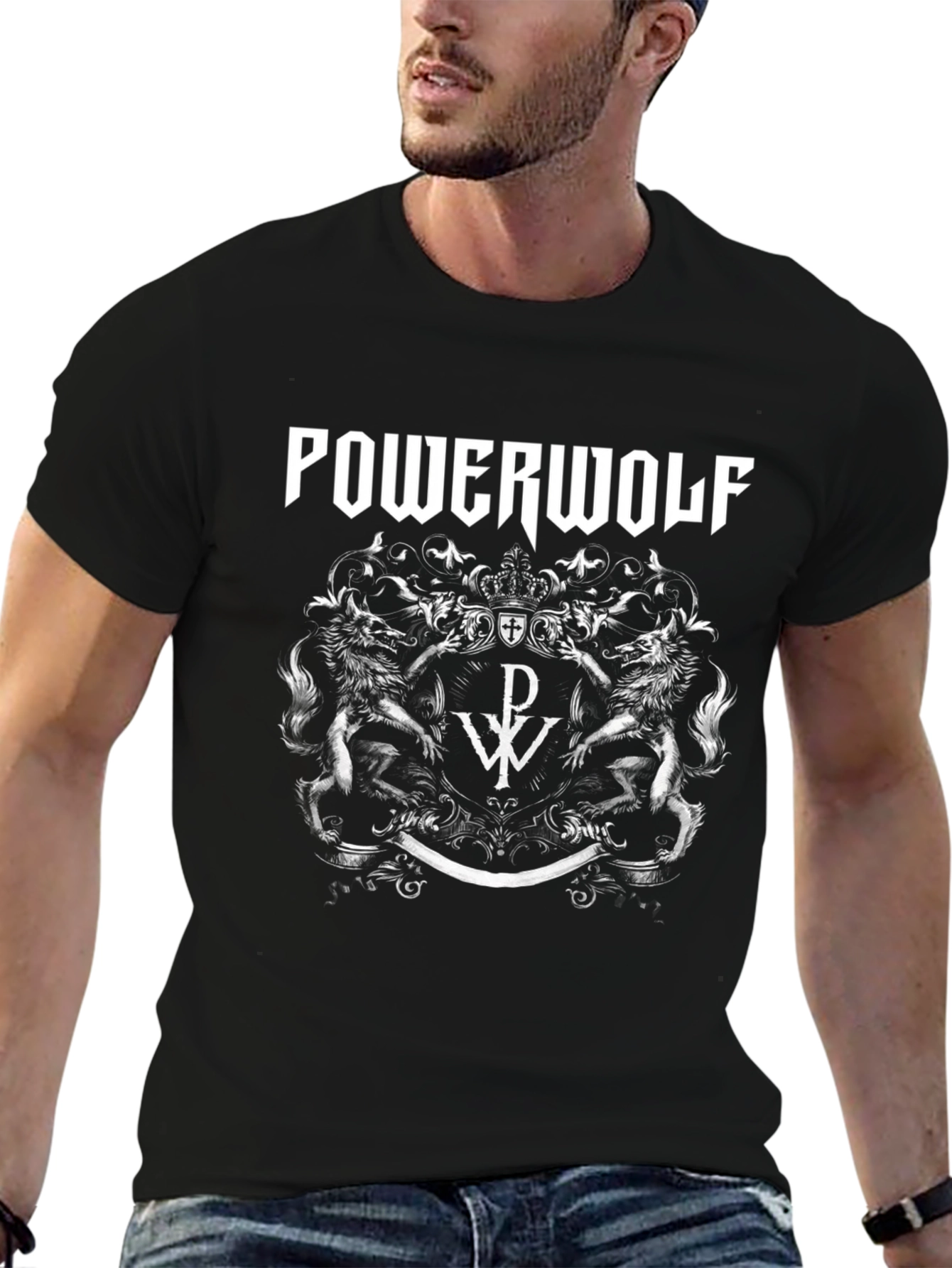 Powerwolf Band Logo Black T-Shirt