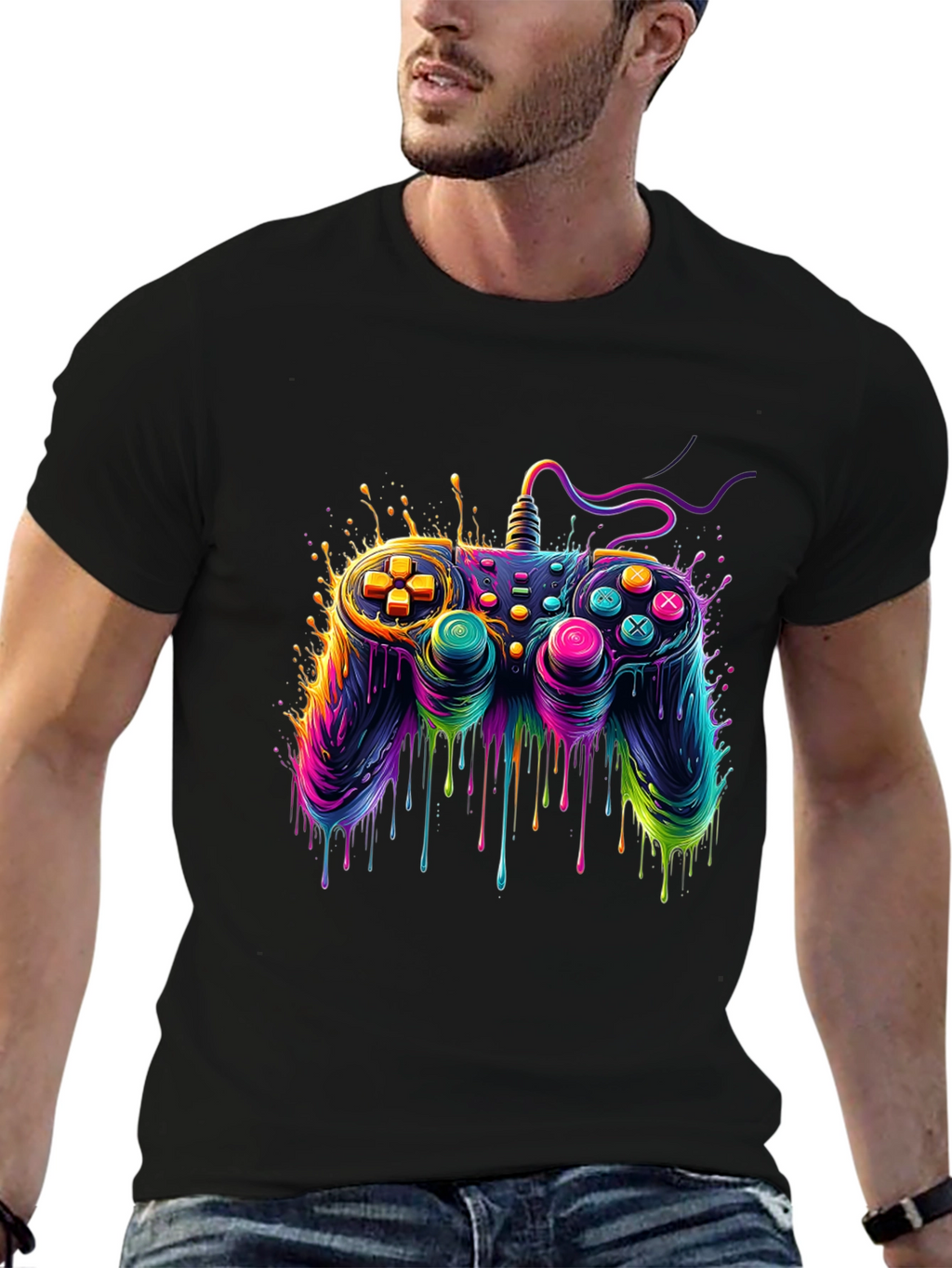 Gamer Drip T-Shirt - Controller Design