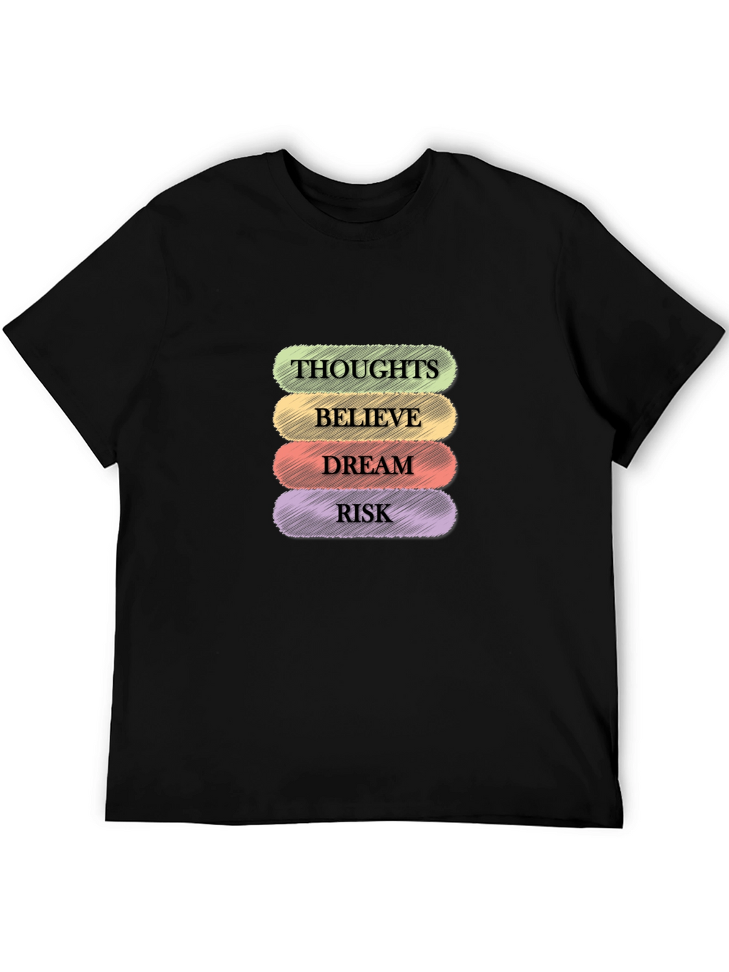 Thoughts Believe Dream Risk Graphic Tee