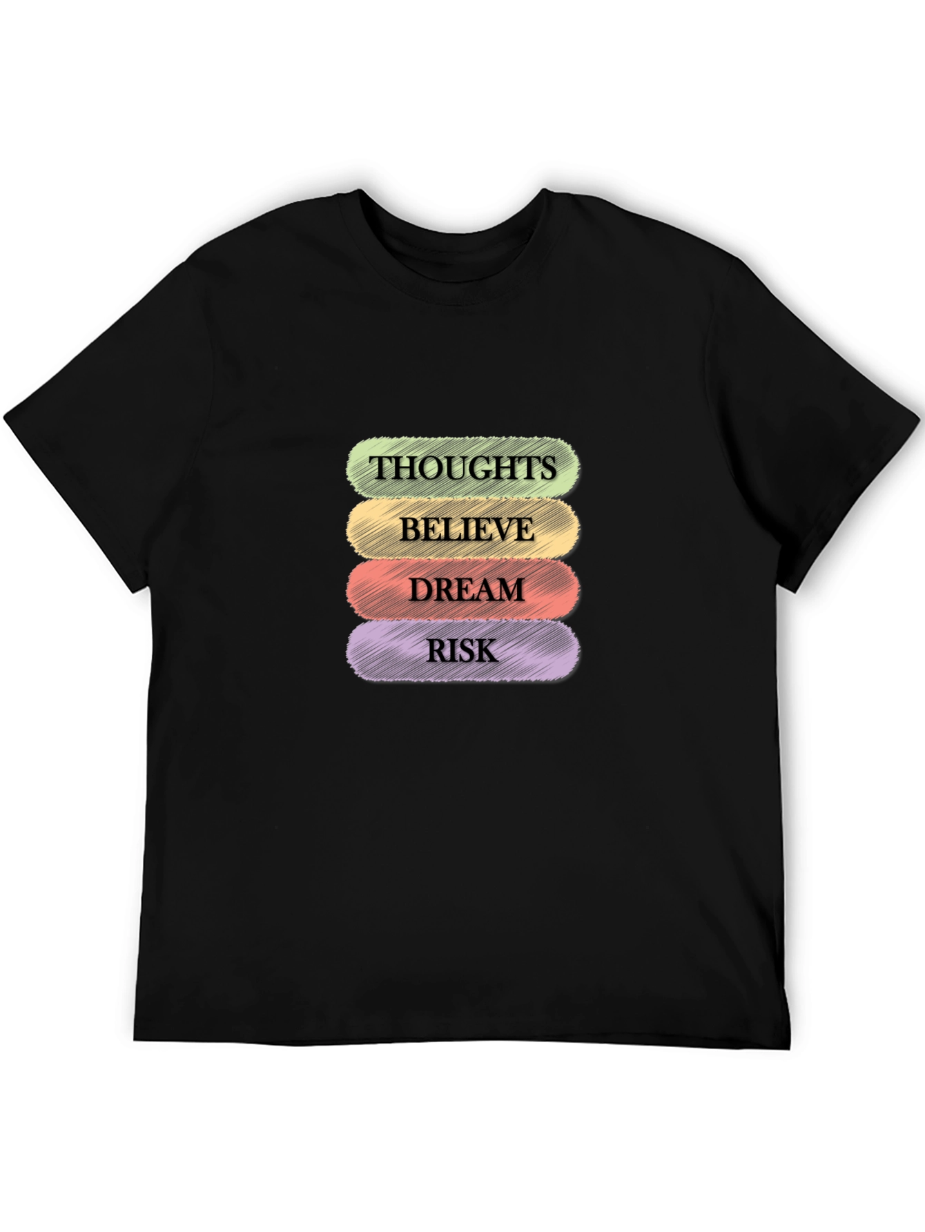 Thoughts Believe Dream Risk Graphic Tee
