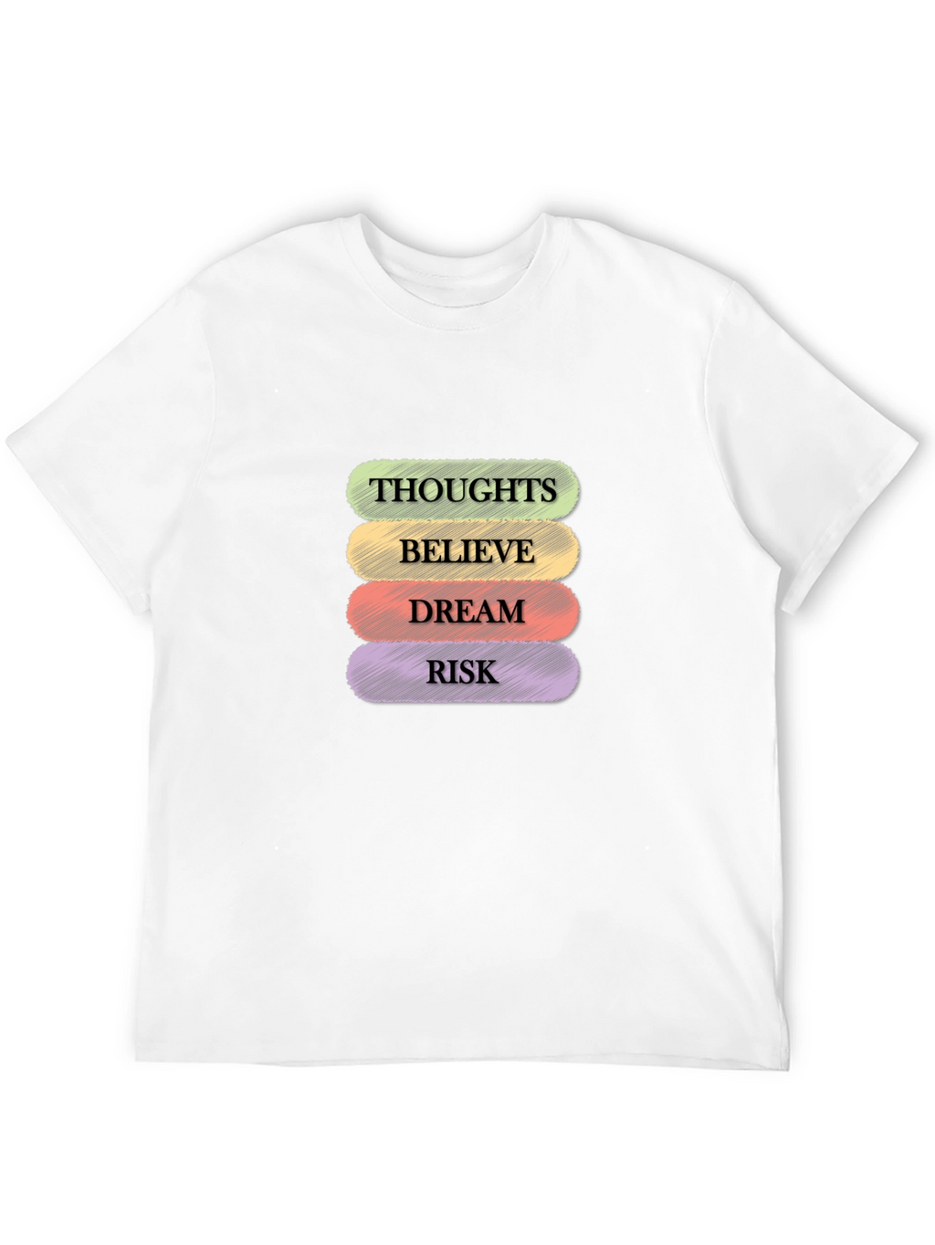Thoughts Believe Dream Risk Graphic Tee