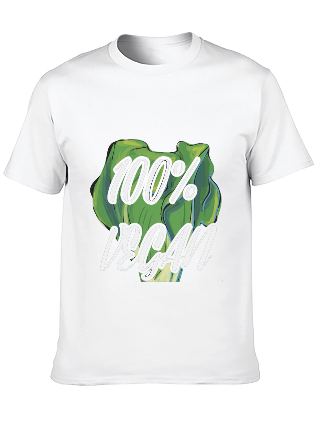 100% Vegan Graphic Tee - Black T-Shirt
