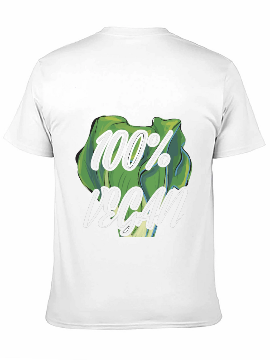 100% Vegan Graphic Tee - Black T-Shirt