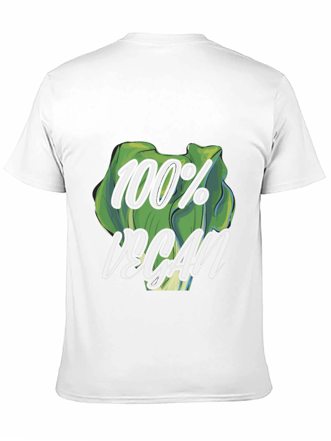 100% Vegan Graphic Tee - Black T-Shirt