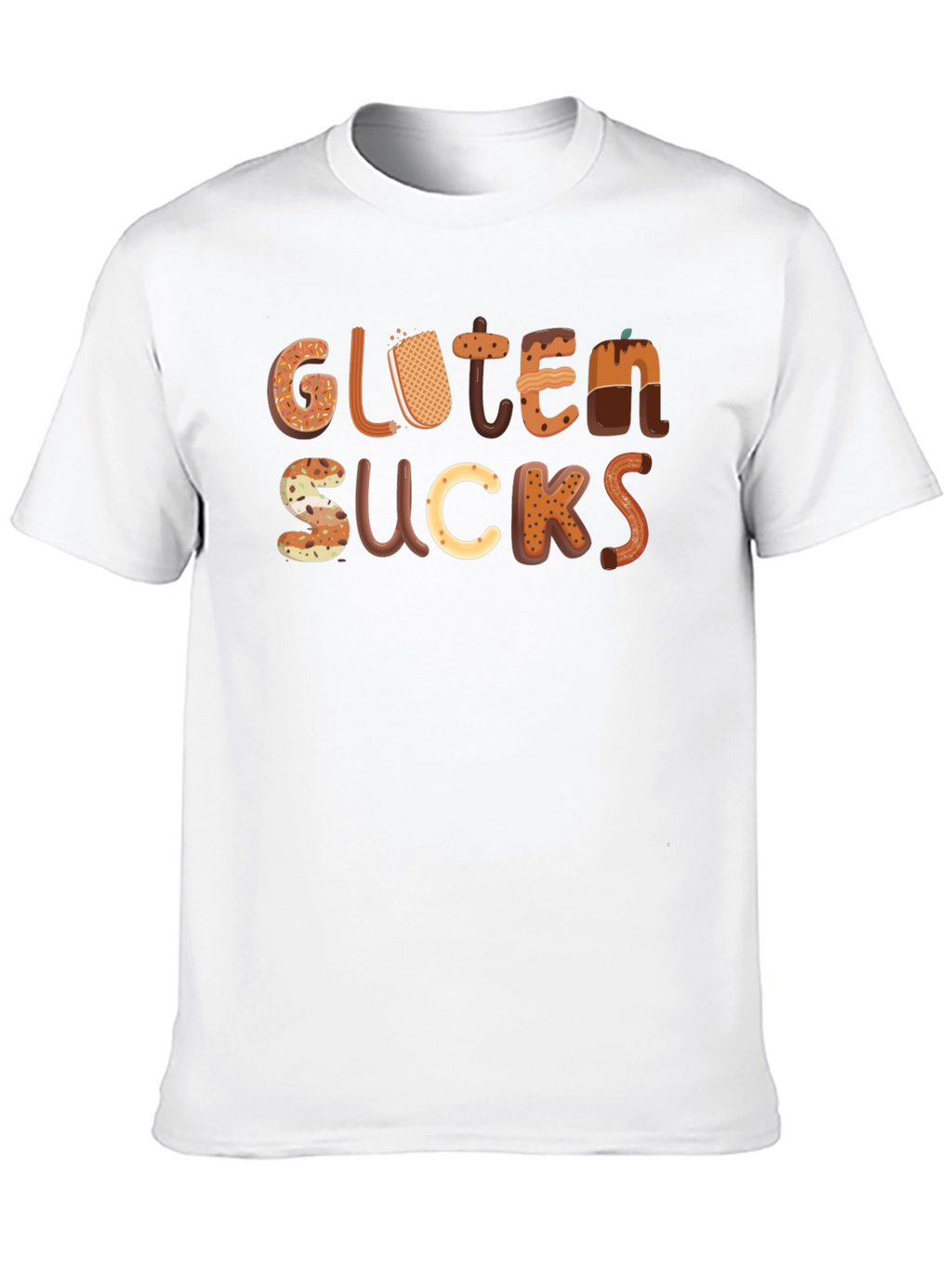 Gluten Sucks Funny T-Shirt - Novelty Tee