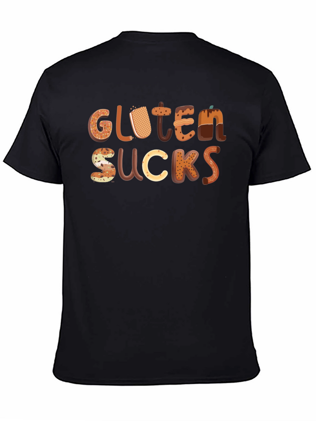 Gluten Sucks Funny T-Shirt - Novelty Tee