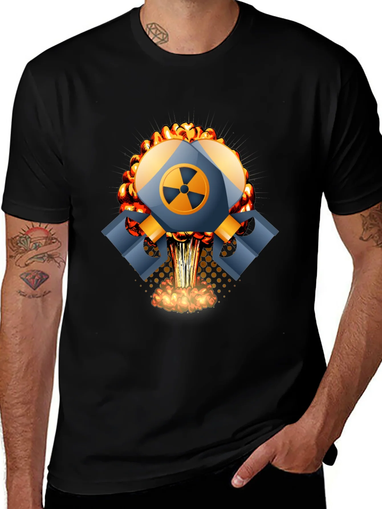 Atomic Explosion Graphic T-Shirt