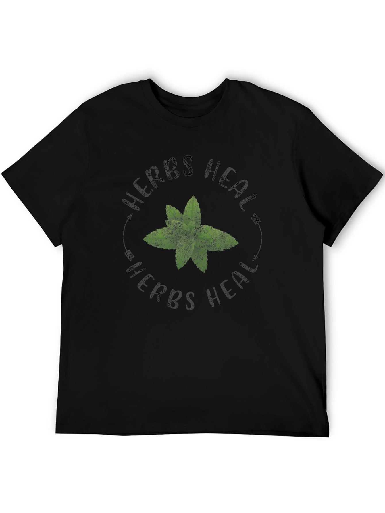 Herbs Heal T-Shirt - Black Graphic Tee